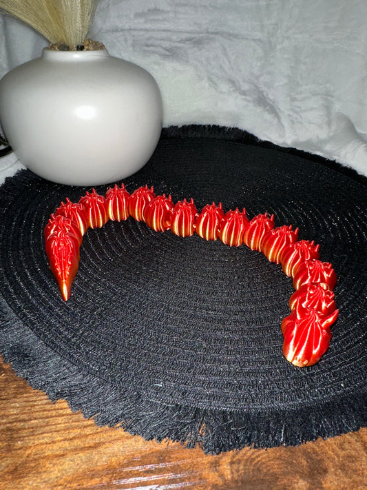 Pumpkin Snake 3D Print - Random Color