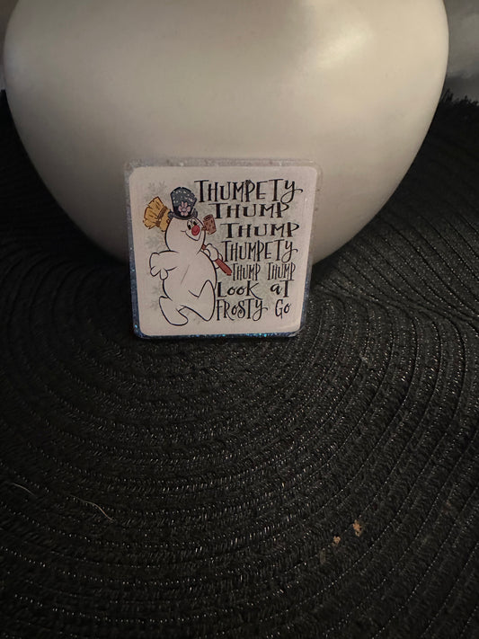 Look At Frosty Go Badge Reel / Pop socket Topper