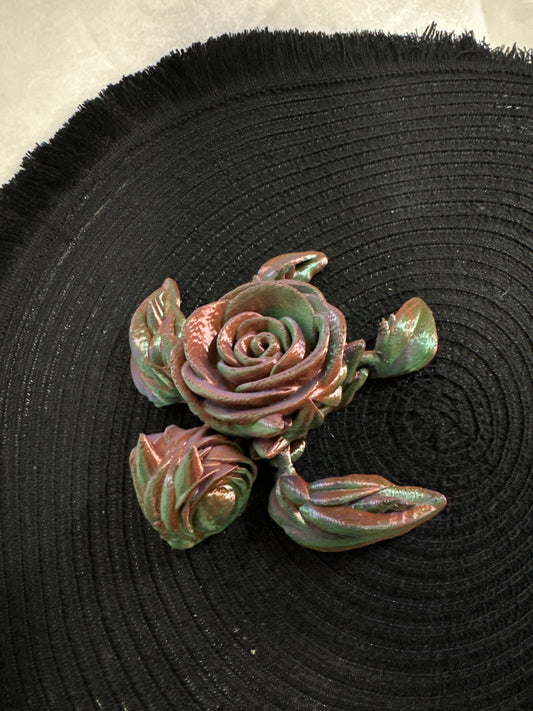 Rose Turtle 3D Print - Random Color