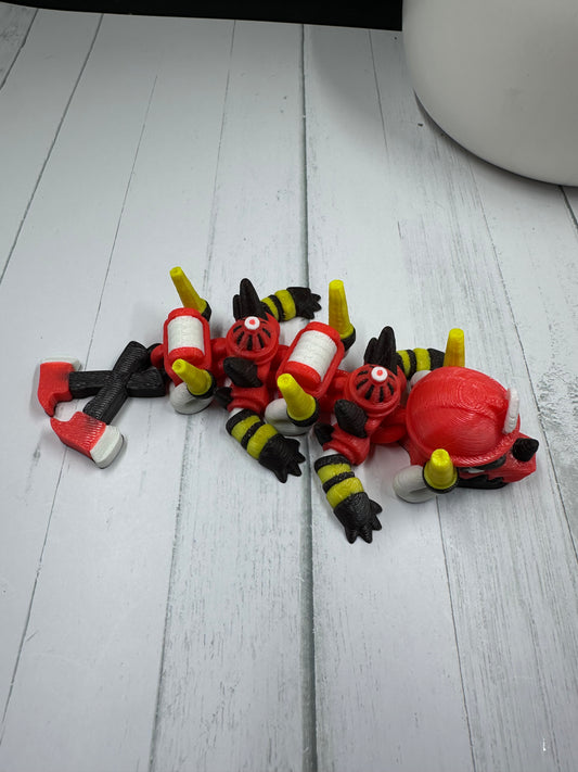 Mini Firefighter Dragon 3D Print - Random Color - mc