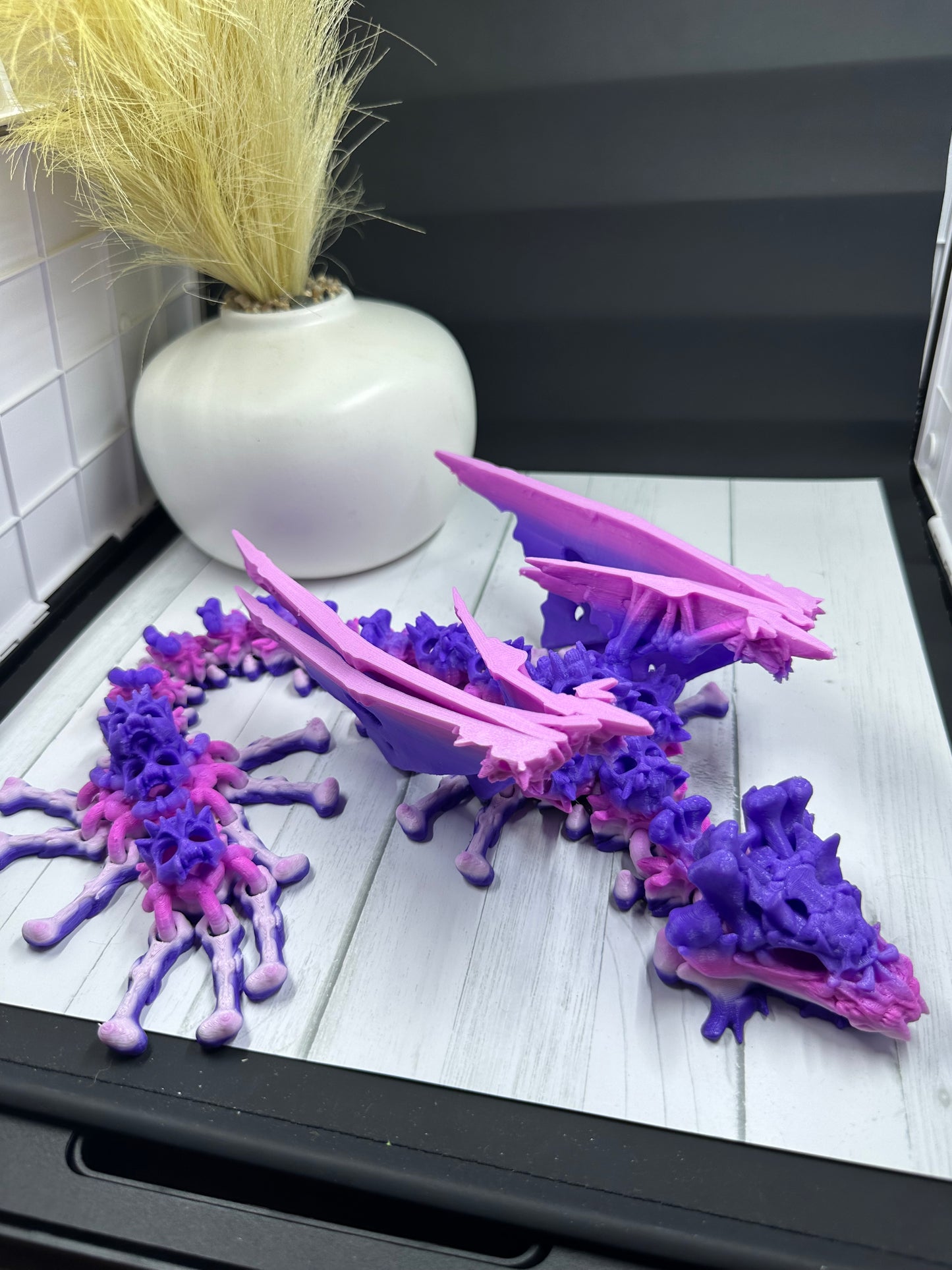 Hollow Dragon Winged 3D Print - Random Color -17