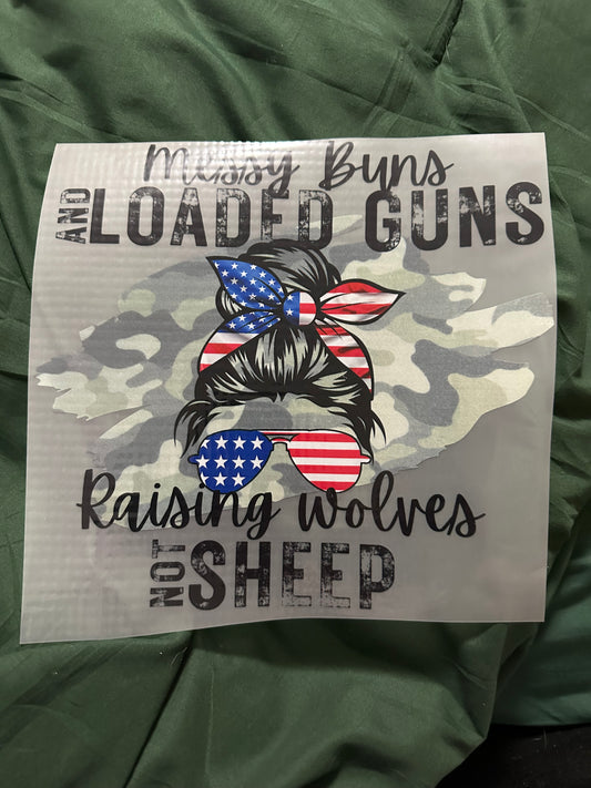 Messy Buns And Loaded Guns T-Shirt