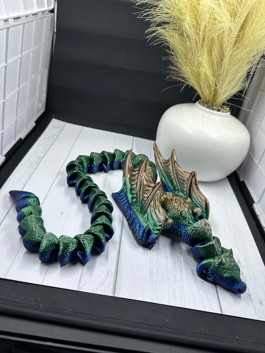 Shoulder Drape Wyrm 3D Print - Random Color - 58