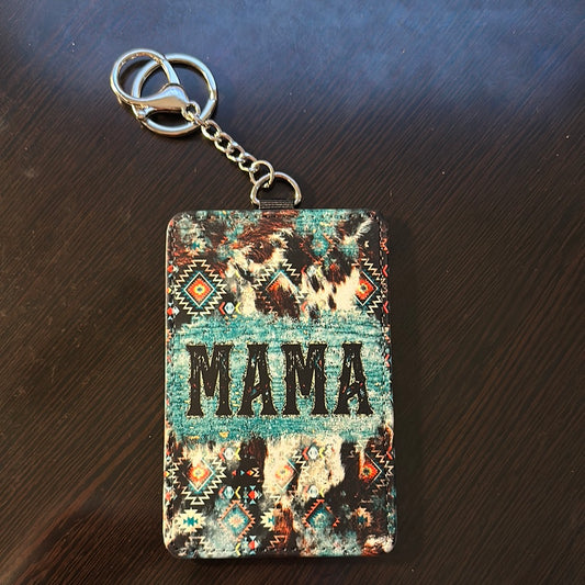 Western Mama Keychain Card Holder