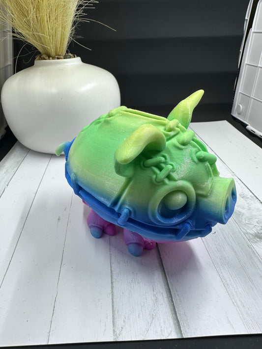 Twisty Piggy Bank 3D Print - Random Color -50