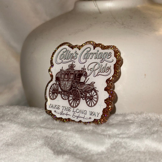 Colins Carriage Rides Badge Reel / Pop socket Topper
