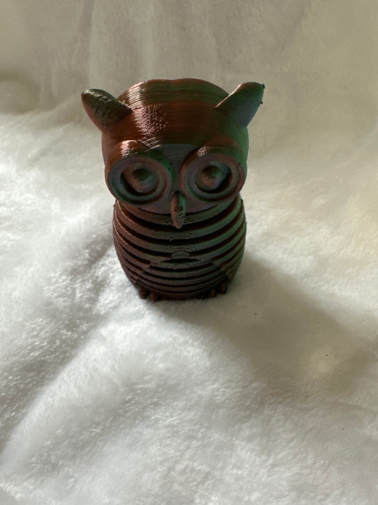 Small Wobble Owl 3D Print - Random Color