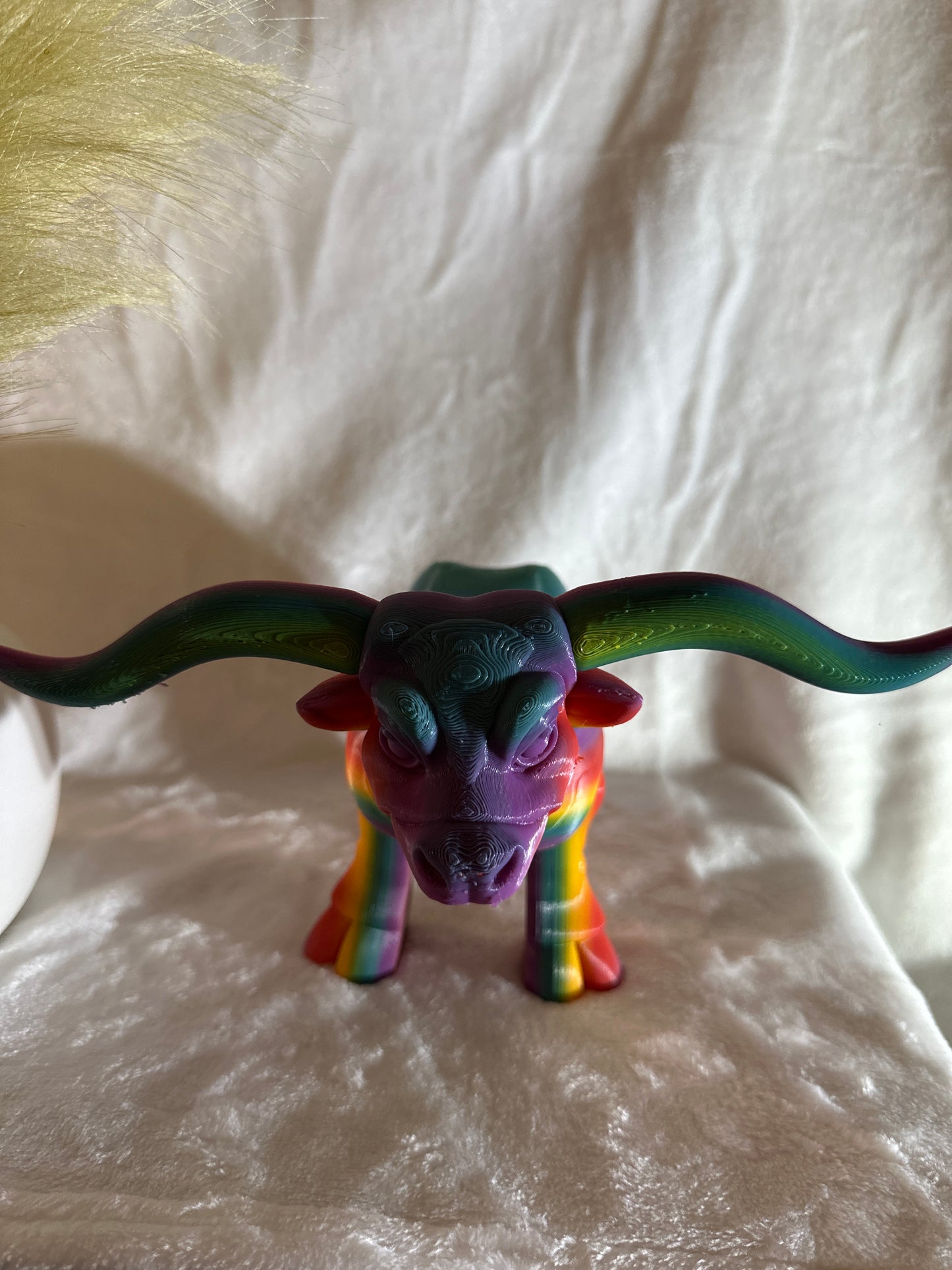 Longhorn With Utters 3D Print - Random Color