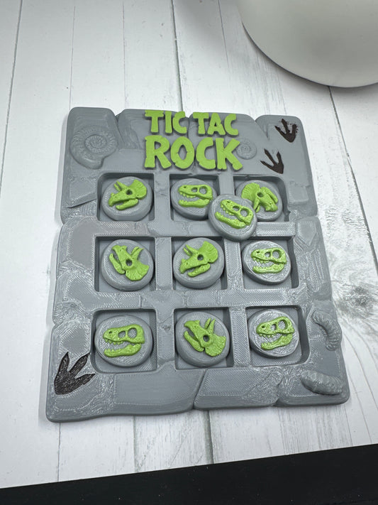 Dinosaur Tic Tac Toe 3D Print - Random Color -MC