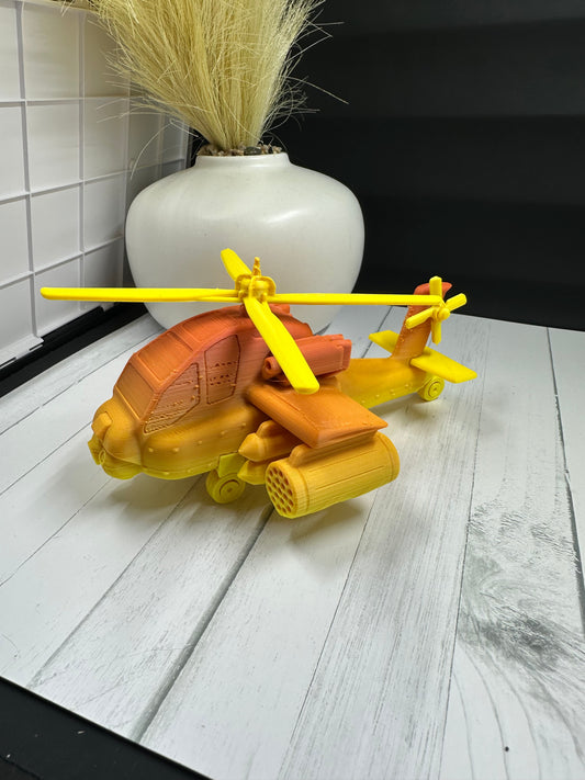 Apache Helicopter 3D Print - Random Color -51