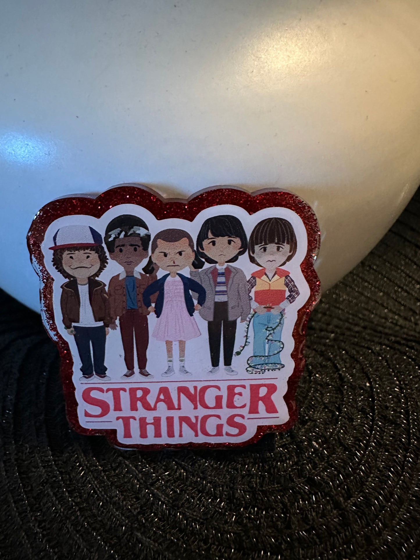 Stranger Things Crew Badge Reel / Pop socket Topper
