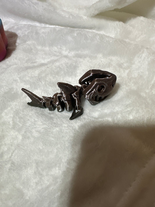Mini Skeleton Shark 3D Print - Random Color