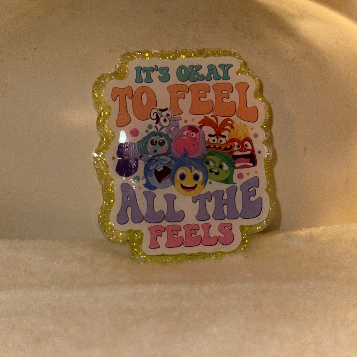 Feel All The Feels Badge Reel / Pop socket Topper