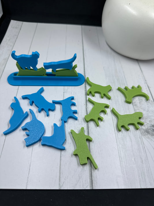 Stack The Cats Game 3D Print - Random Color -MC