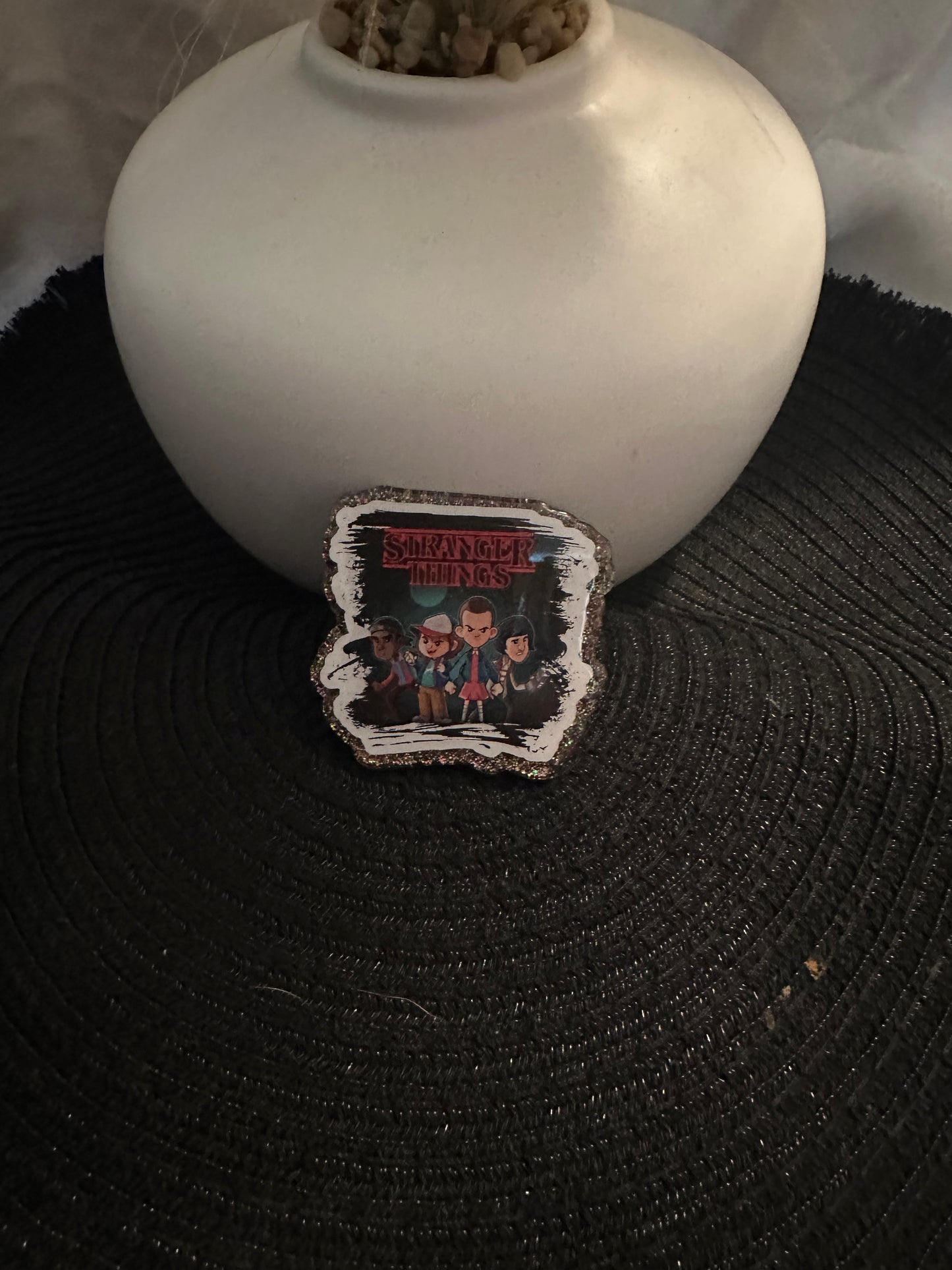 Stranger Things Night Time Badge Reel / Pop socket Topper