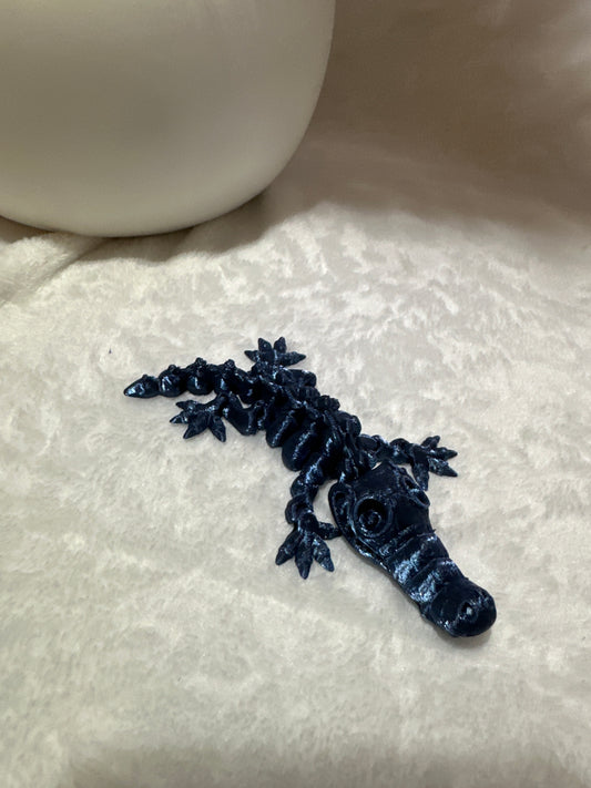 Mini Skeleton Crocodile 3D Print - Random Color