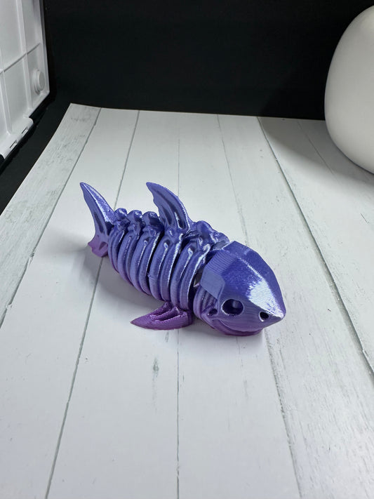 Skeleton Shark 3D Print - Random Color -55