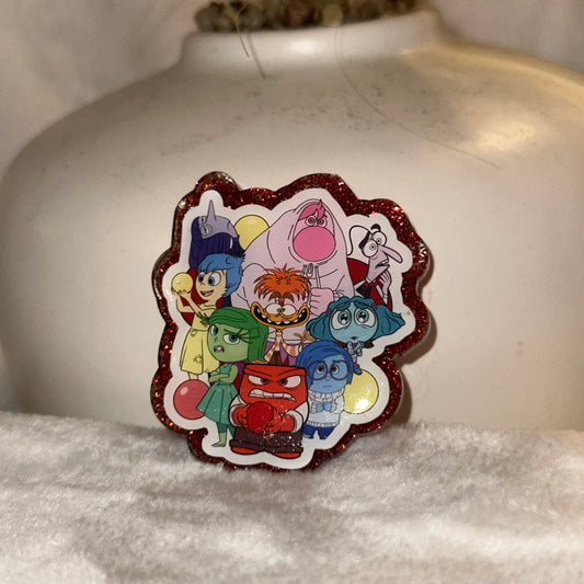 Inside Out Gang Badge Reel / Pop socket Topper