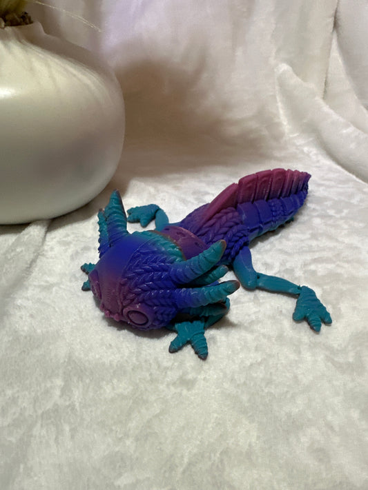 Stuffed Axolotl 3D Print - Random Color