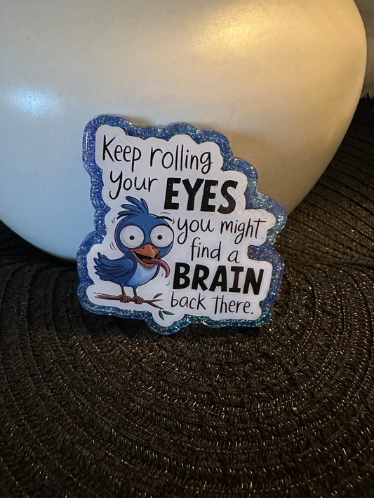 Find A Brain Badge Reel / Pop socket Topper
