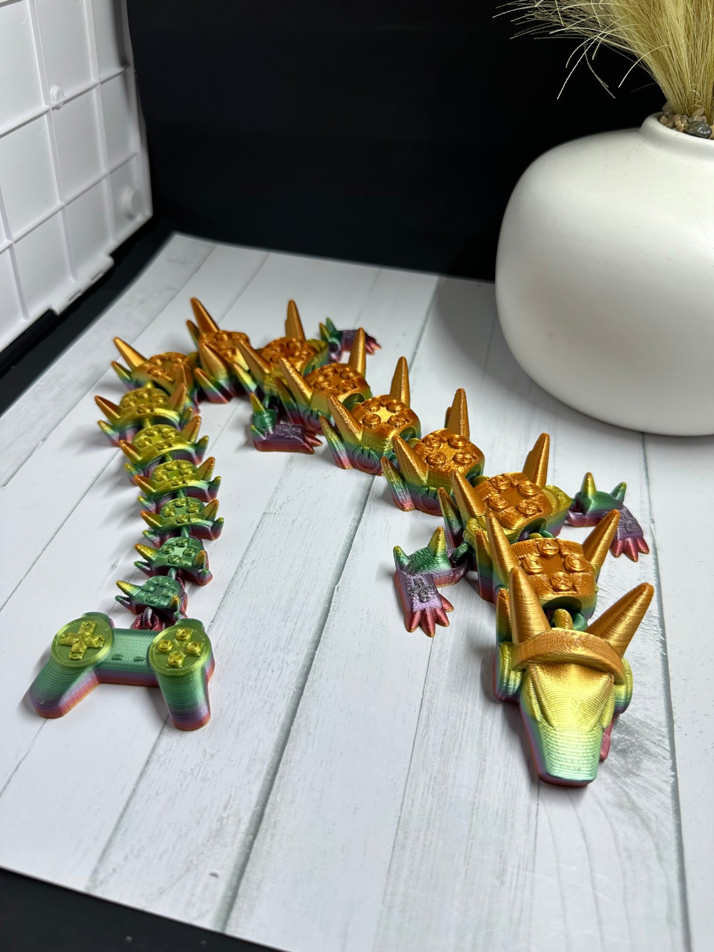 Gamer Dragon 3D Print - Random Color -21
