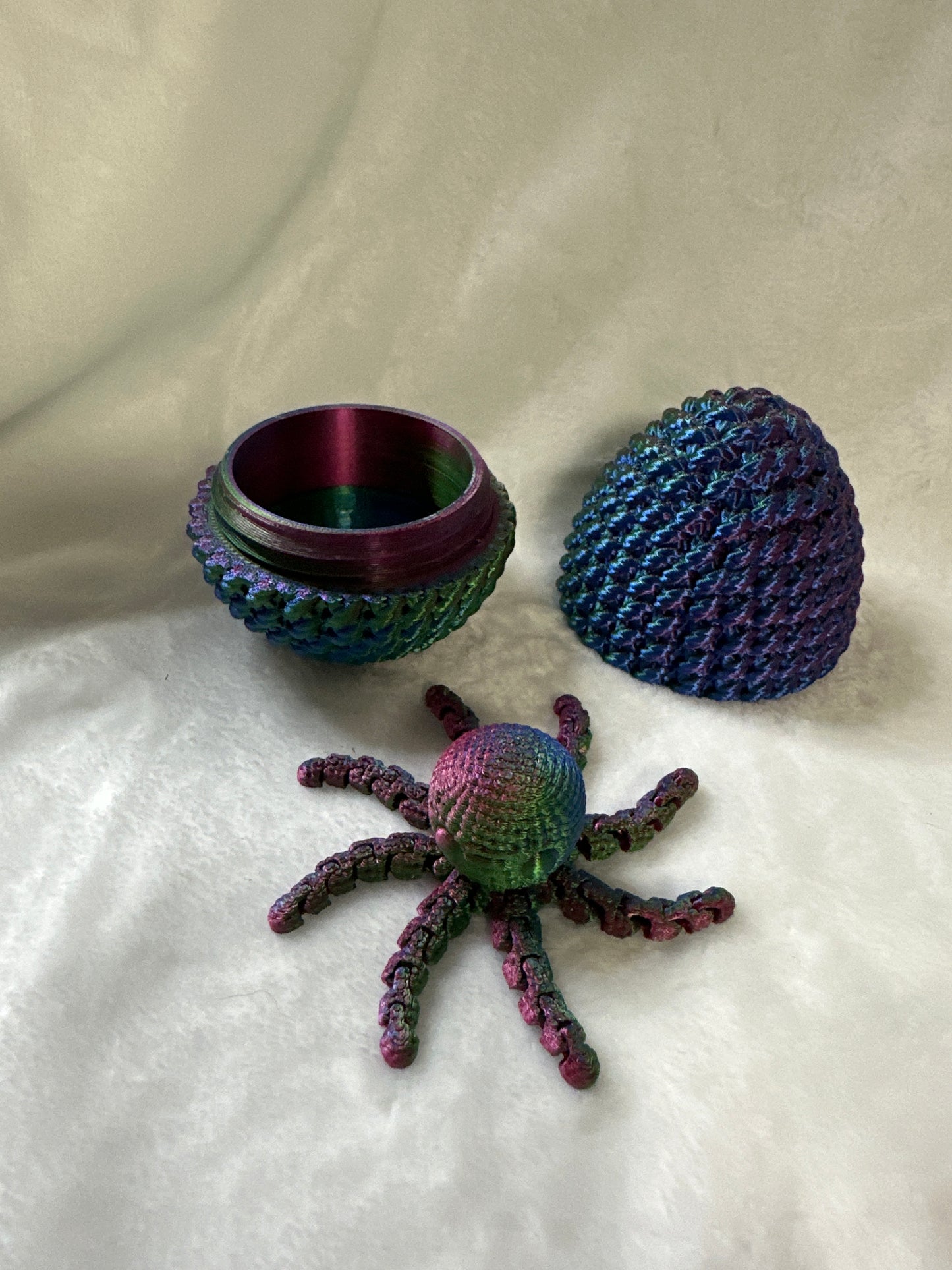 Crocheted Egg and Octopus 3D Print - Random Color