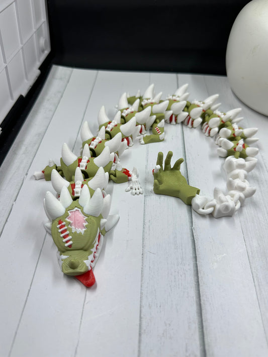 Zombie Dragon 3D Print - Random Color -Mc