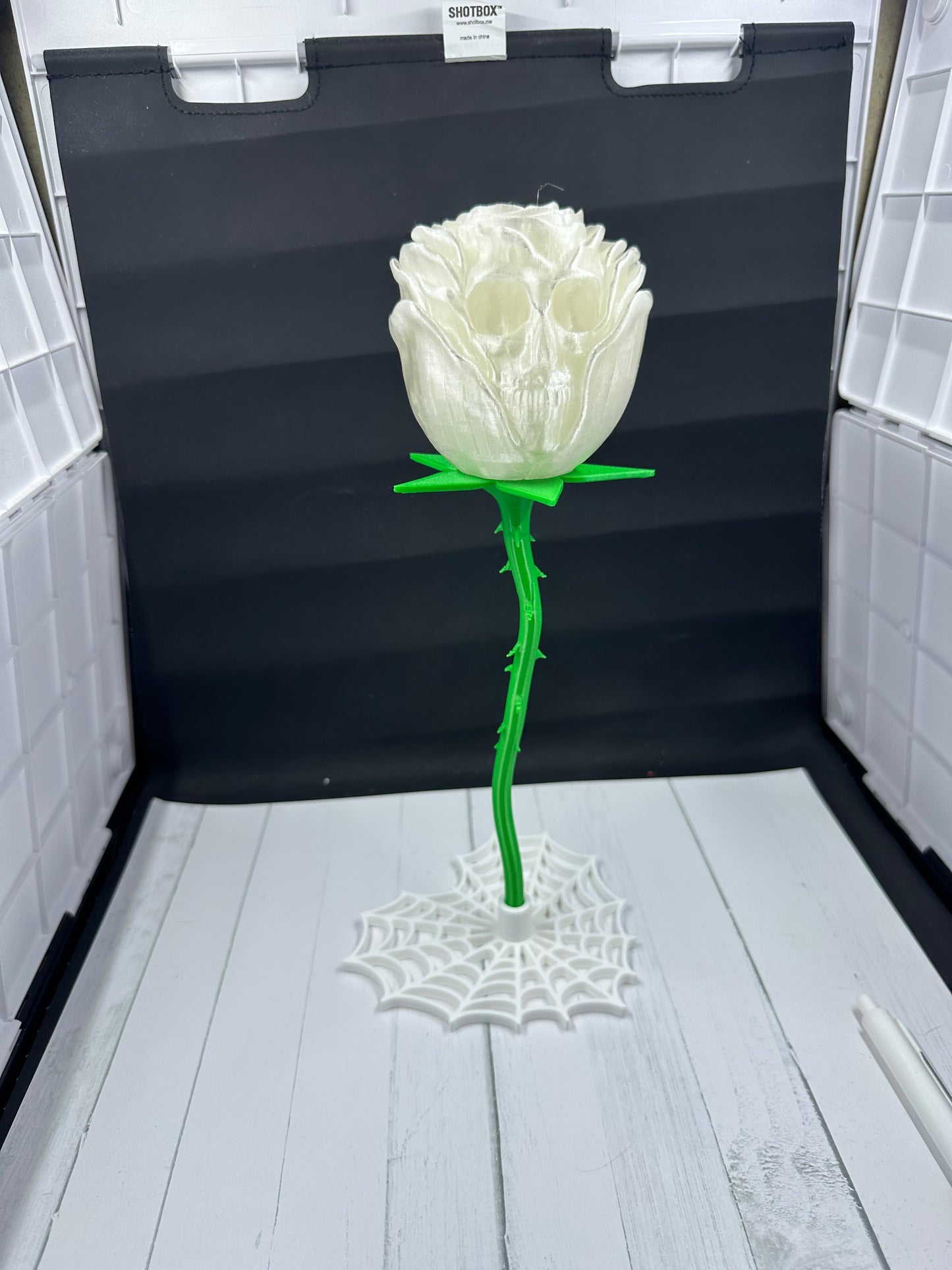 Skull Rose 3D Print - Random Color -Mc