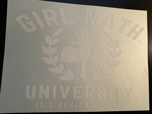 Girl Math University Adult T-Shirt