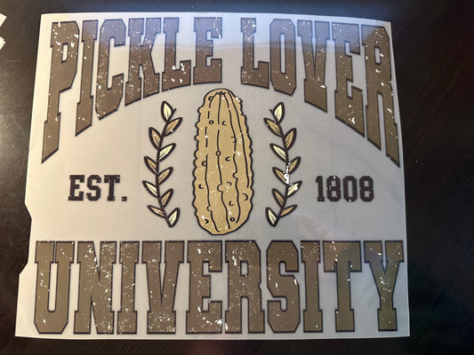 Pickle Lover University Adult T-Shirt