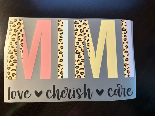 Love, Cherish, Care Mimi Adult T-Shirt