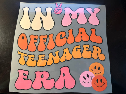 In My Official Teenager Era Adult T-Shirt