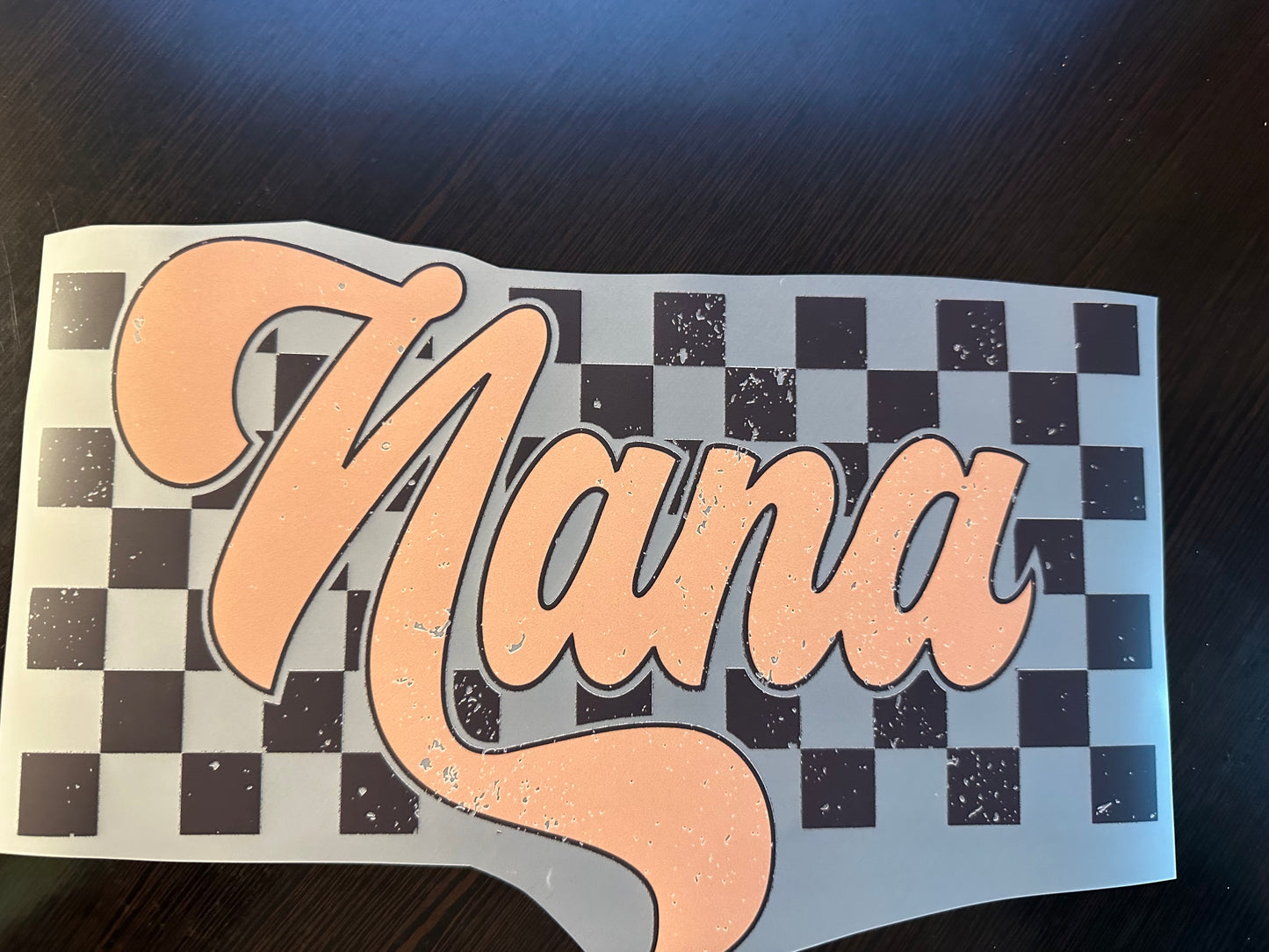 Checkered Nana Adult T-Shirt
