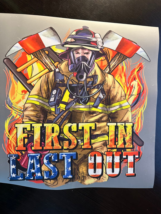 First In Last Out Adult T-Shirt
