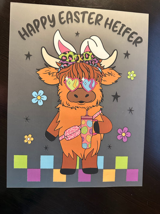 Happy Easter Heifer Adult T-Shirt