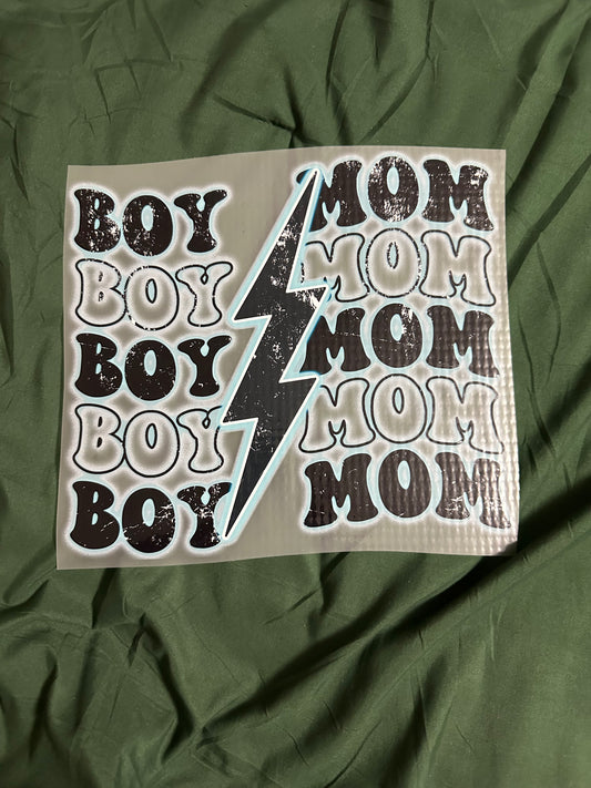 Boy Mom Lightning Bolt Adult T-Shirt
