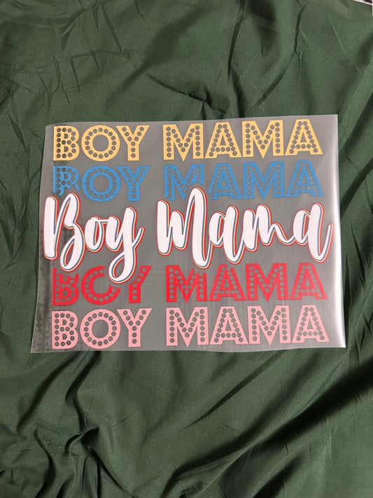 Boy Mama Stacked Adult T-Shirt