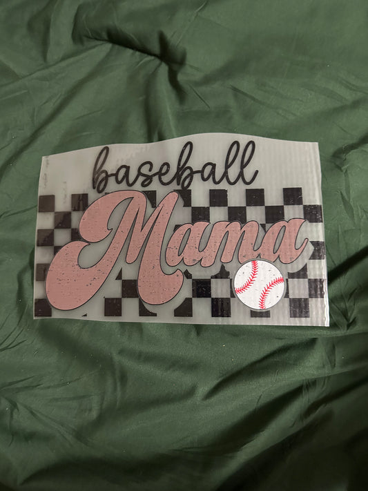 Baseball Mama Retro Adult T-Shirt