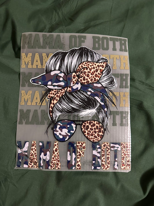 Mama Of Both Cama And Cheetah Adult T-Shirt