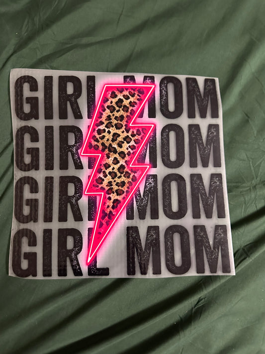 Girl Mom Lightning Bolt Adult T-Shirt