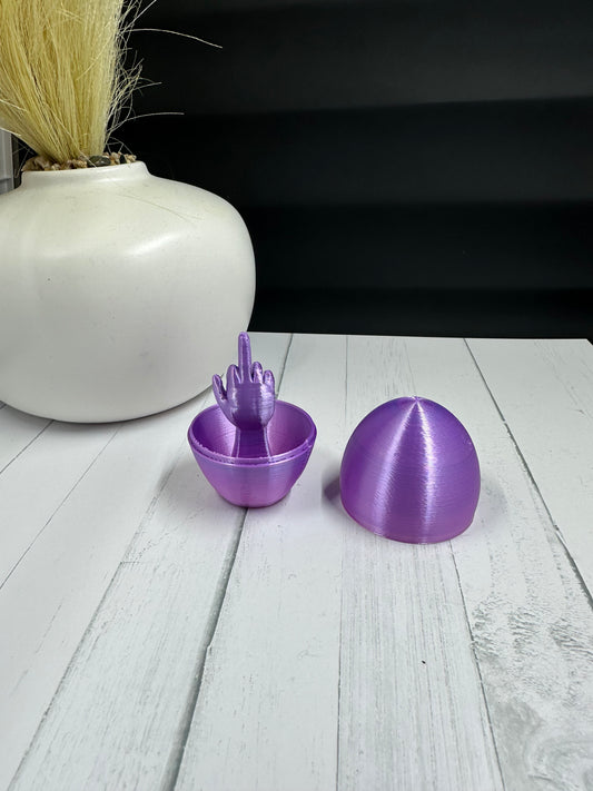 Middle Finger Egg 3D Print - Random Color