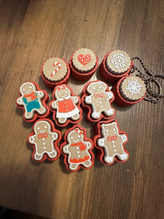 Gingerbread 3D Printed Clicker - Random Color