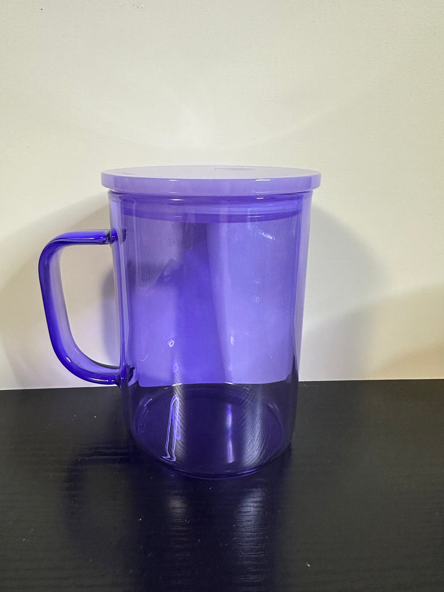 17 Ounce Handle Glass Can- Design your own Cup