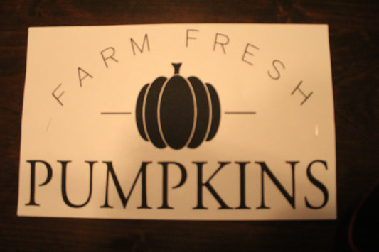 Farm Fresh Pumpkins (Black Print) T-Shirt