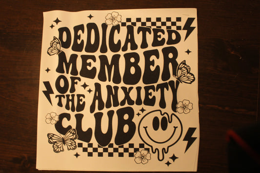 Anxiety Club Adult T-Shirt