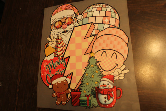 Retro Pink Christmas T-Shirt