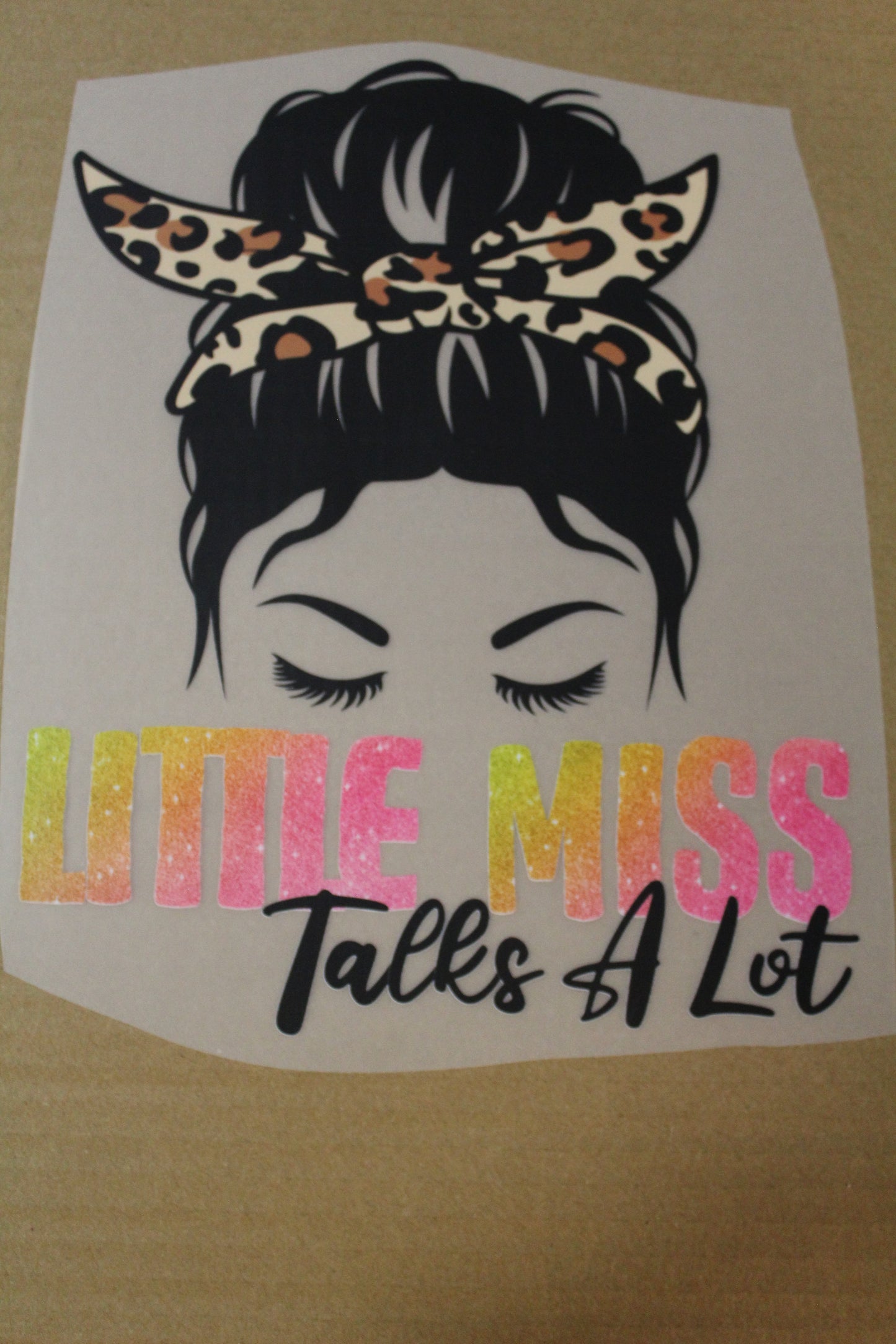 Little Miss Talks Alot Leopard Youth T-Shirt