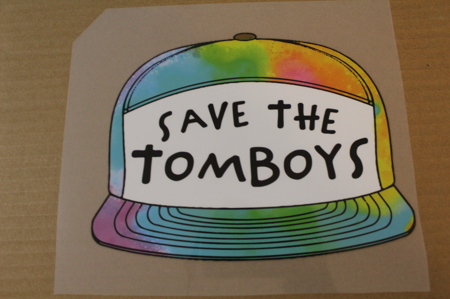 Save The Tomboys Tye Dye Hat Youth T-Shirt