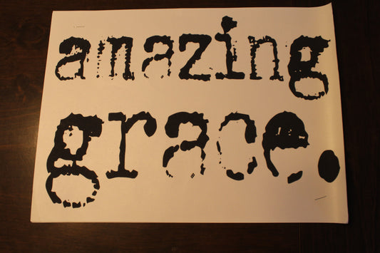 Amazing Grace Distressed Adult T-Shirt