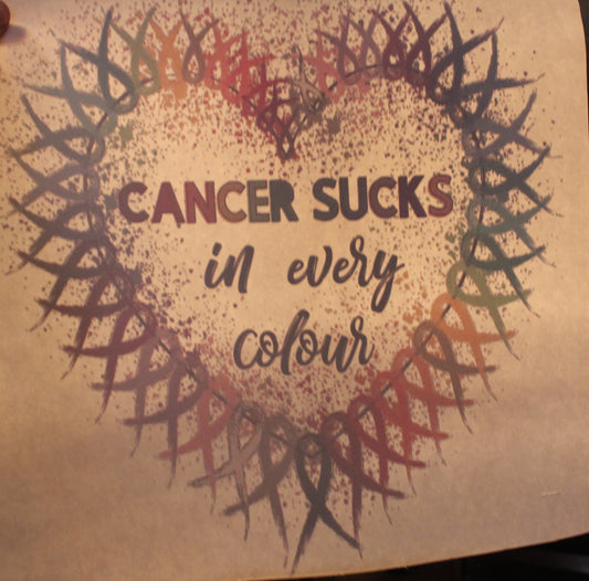 Cancer Sucks In A Every Colour Adult T-Shirt